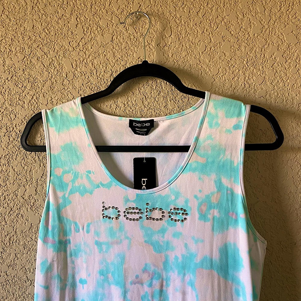 bebe TieDye Blue/White/Lilac Size L